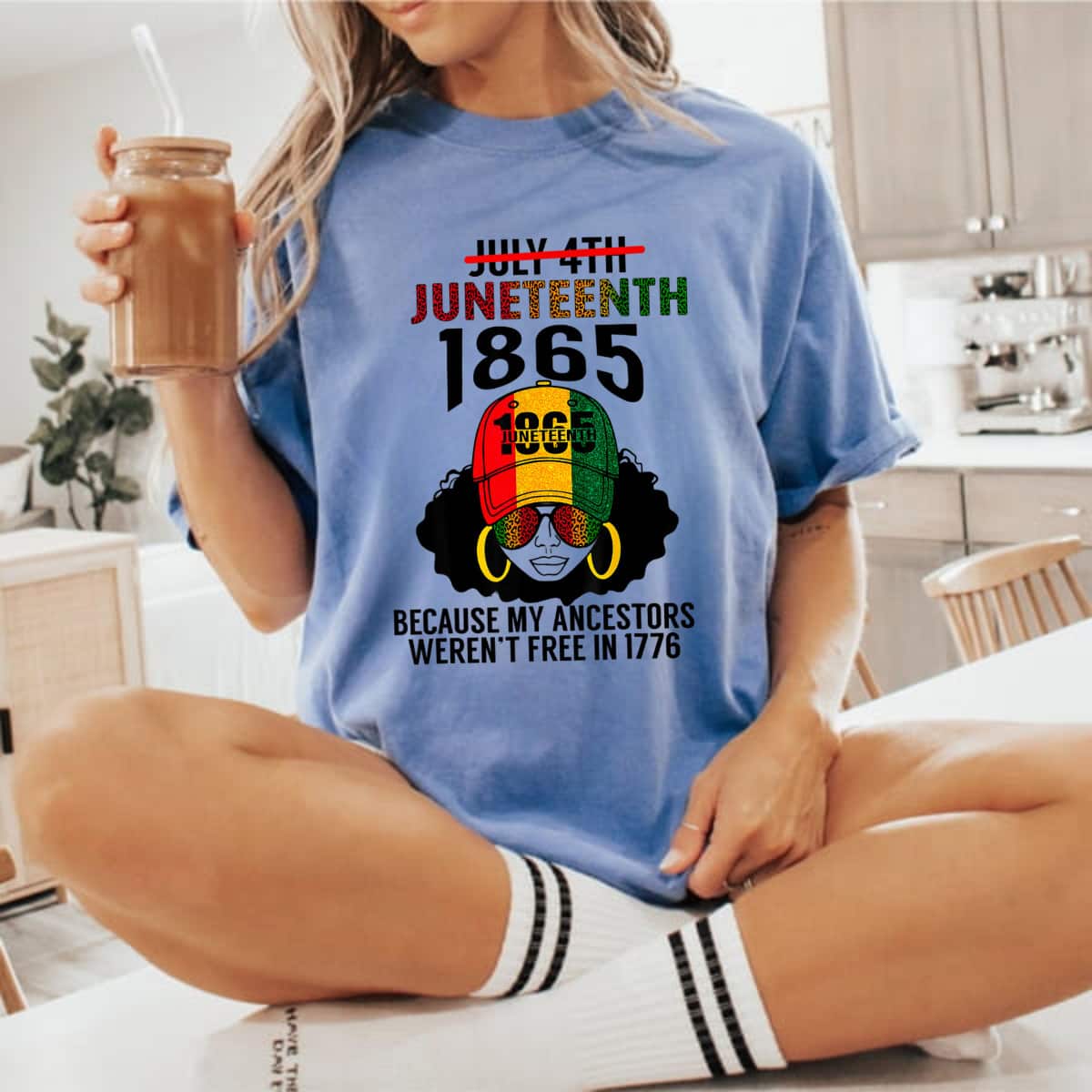 Strong Women Juneteenth 1865 Because My Ancestors Weren't Free Black Girl T-Shirt Strong Women Juneteenth 1865 Because My Ancestors Weren't Free Black Girl T-Shirt