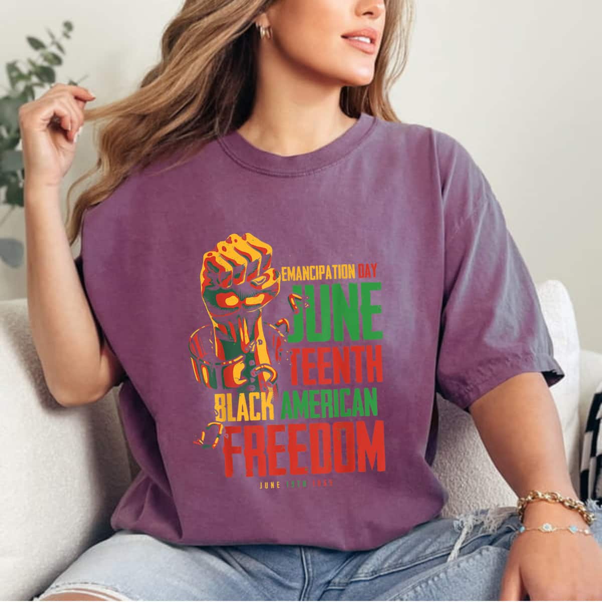 Strong Women Juneteenth African American Freedom Black Women Juneteenth T-Shirt Strong Women Juneteenth African American Freedom Black Women Juneteenth T-Shirt