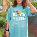 Strong Women Juneteenth Black Queen Nutritional Facts 4th Of July T-Shirt Strong Women Juneteenth Black Queen Nutritional Facts 4th Of July T-Shirt
