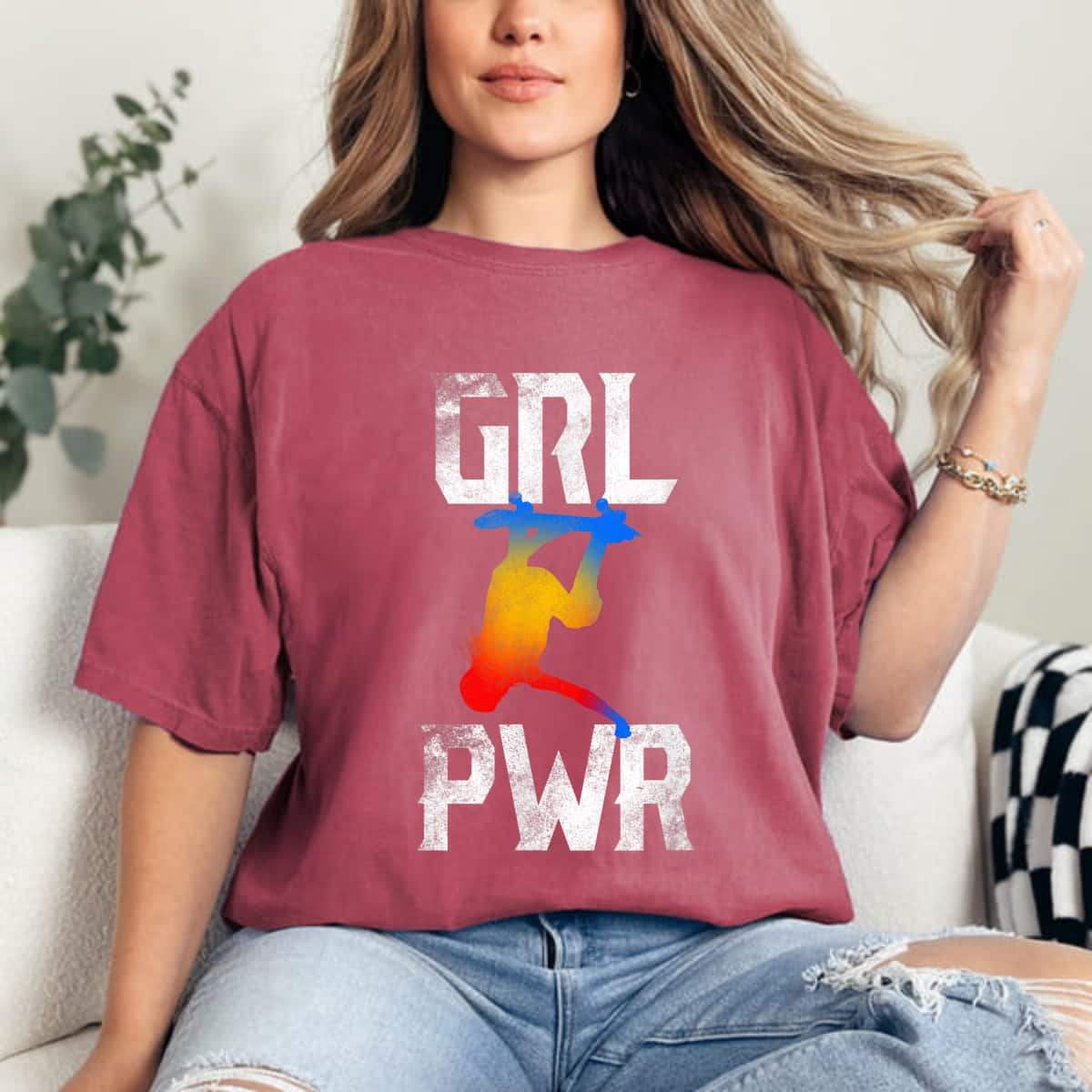 Girl Power GRL PWR Skateboarding Skate Cool USA Sk8 Not Crime T-Shirt Girl Power GRL PWR Skateboarding Skate Cool USA Sk8 Not Crime T-Shirt