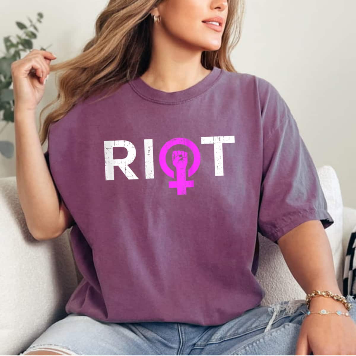 Womens Riot Venus Girl Power Feminism T-Shirt Womens Riot Venus Girl Power Feminism T-Shirt