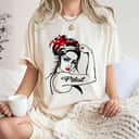 Female Pilot Rosie The Riveter Pin Up Girl T-Shirt Female Pilot Rosie The Riveter Pin Up Girl T-Shirt