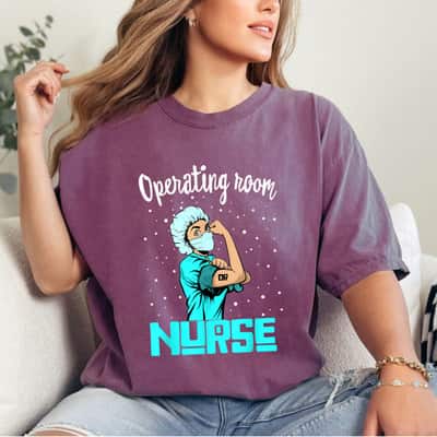 Operating Room Nurse, Rosie The Riveter Nursing OR Gift T-Shirt Operating Room Nurse, Rosie The Riveter Nursing OR Gift T-Shirt