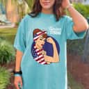 Union Labor Day Rosie The Riveter USA Flag T-Shirt Union Labor Day Rosie The Riveter USA Flag T-Shirt