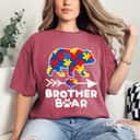 Brother Bear Puzzle Piece Autism Awareness Family Gifts T-Shirt