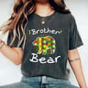 Brother Bear Puzzle Piece Cool Autism Awareness Gift T-Shirt