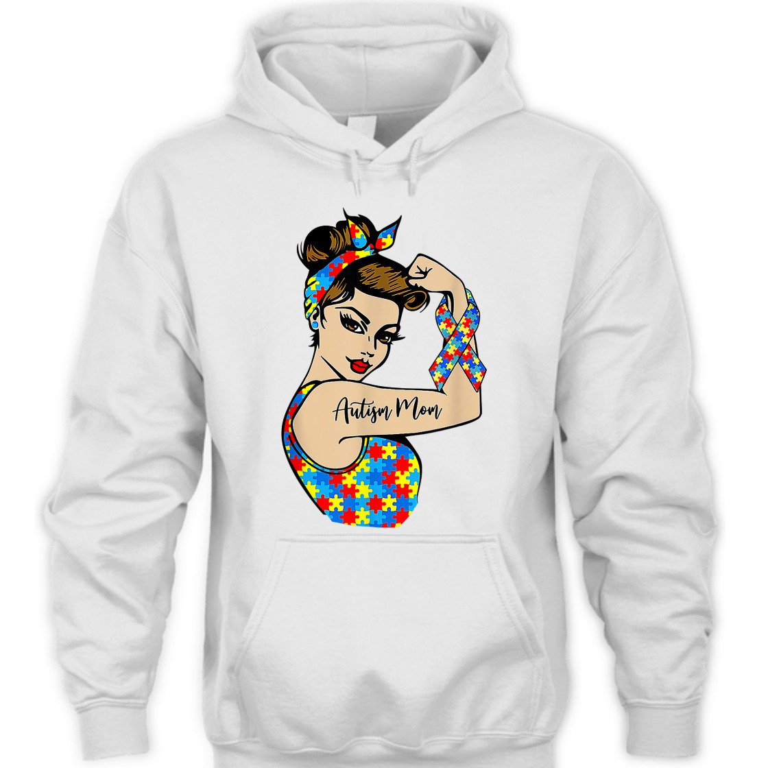 Strong Women Autism Mom Unbreakable Rosie The Riveter Power T-Shirt Strong Women Autism Mom Unbreakable Rosie The Riveter Power T-Shirt