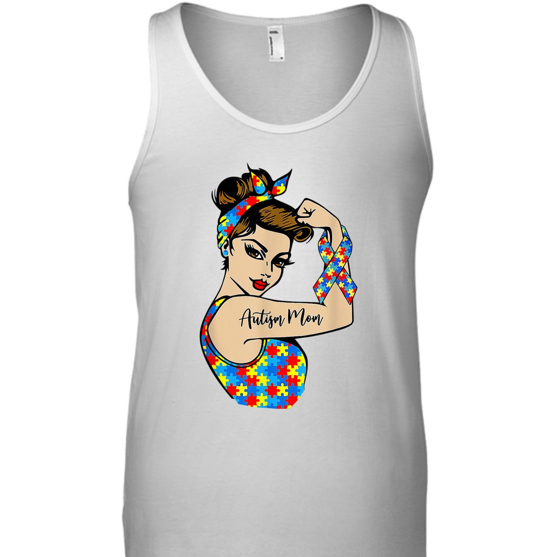 Strong Women Autism Mom Unbreakable Rosie The Riveter Power T-Shirt Strong Women Autism Mom Unbreakable Rosie The Riveter Power T-Shirt