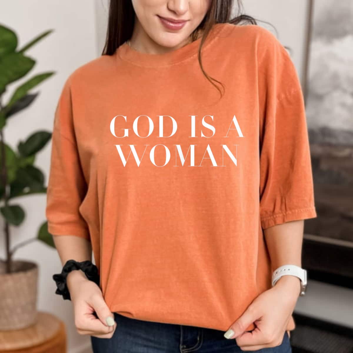 God Is A Woman Strong Feminist Women Power T-Shirt God Is A Woman Strong Feminist Women Power T-Shirt