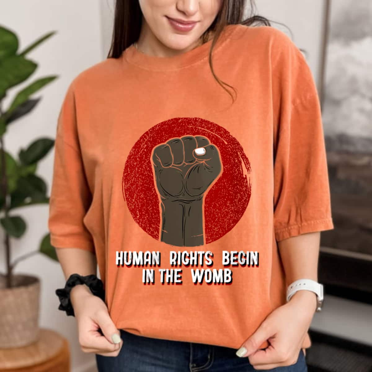 Womens Human Rights Begin In The Womb Freedom Sayings Equal Rights T-Shirt Womens Human Rights Begin In The Womb Freedom Sayings Equal Rights T-Shirt