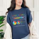 Autism Spectrum ADHD ASD Neurodiversity Teacher Support T-Shirt