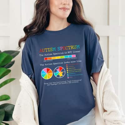 Autism Spectrum ADHD ASD Neurodiversity Teacher Support T-Shirt