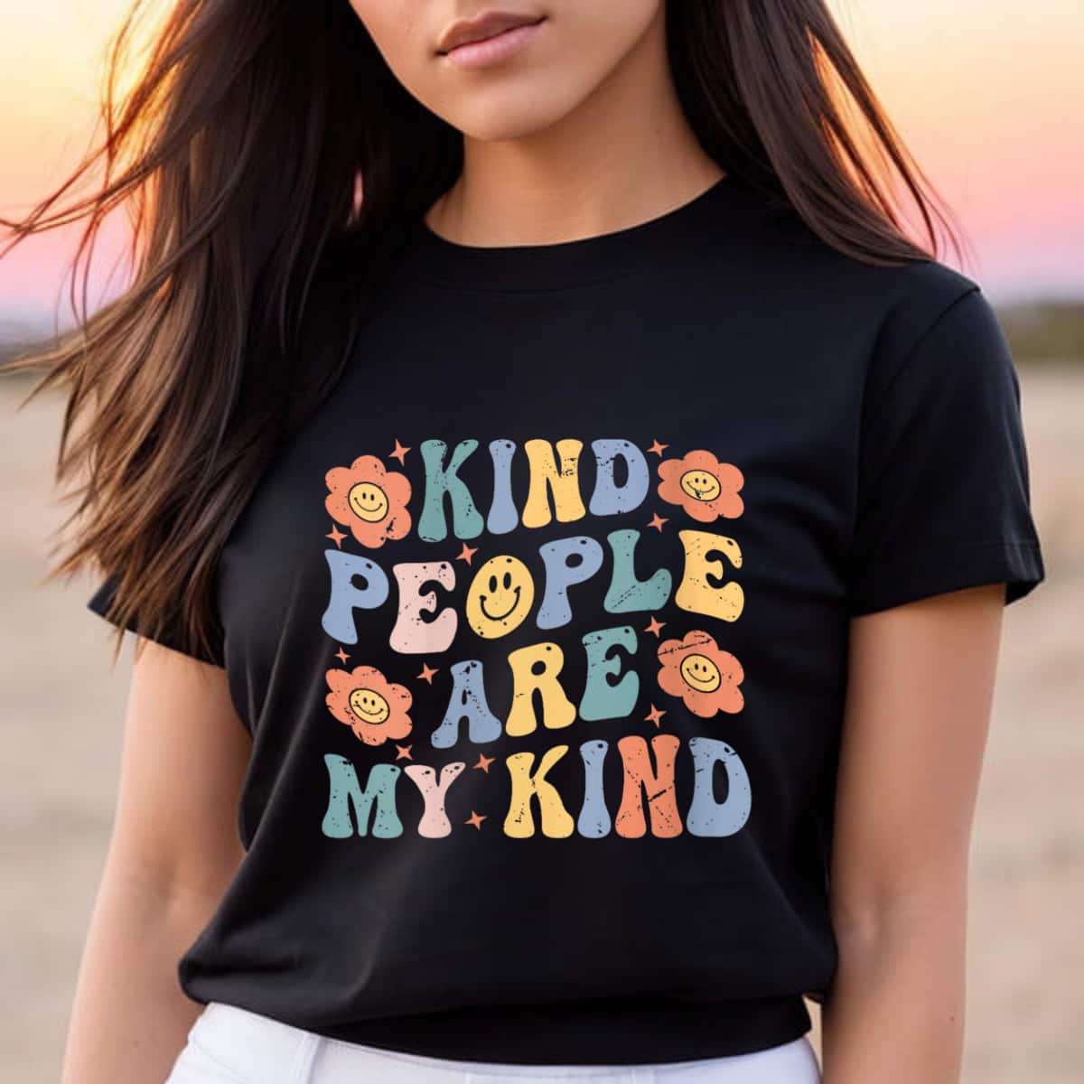 Womens Kind People Are My Kind - Kindness - Love - Funny - Be Kind T-Shirt Womens Kind People Are My Kind - Kindness - Love - Funny - Be Kind T-Shirt