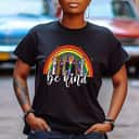 Be Kind Rainbow Sign Language Hand LGBT Gay Les Pride ASL T-Shirt