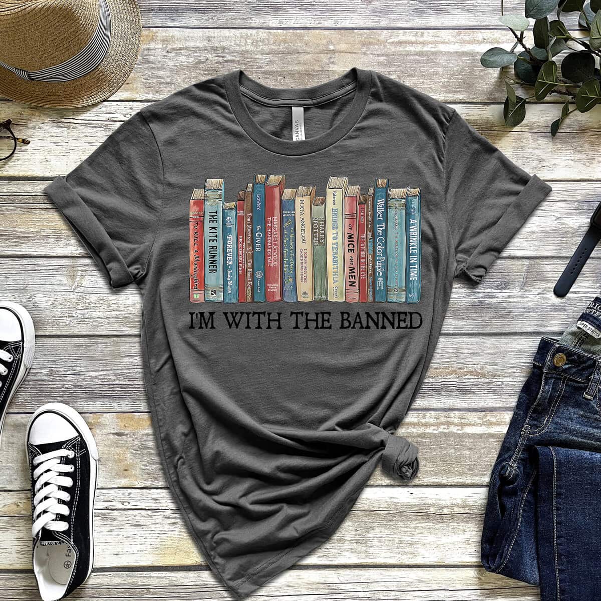 I'm With The Banned T-Shirt Gift Feminist