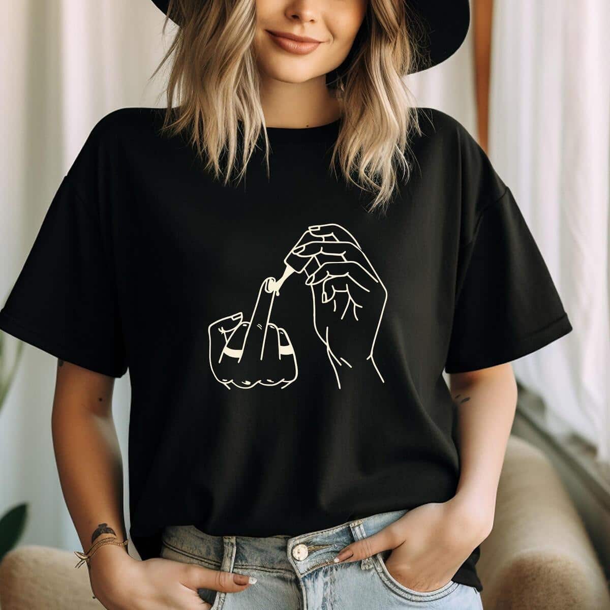 Funny Feminist Middle Finger T-Shirt