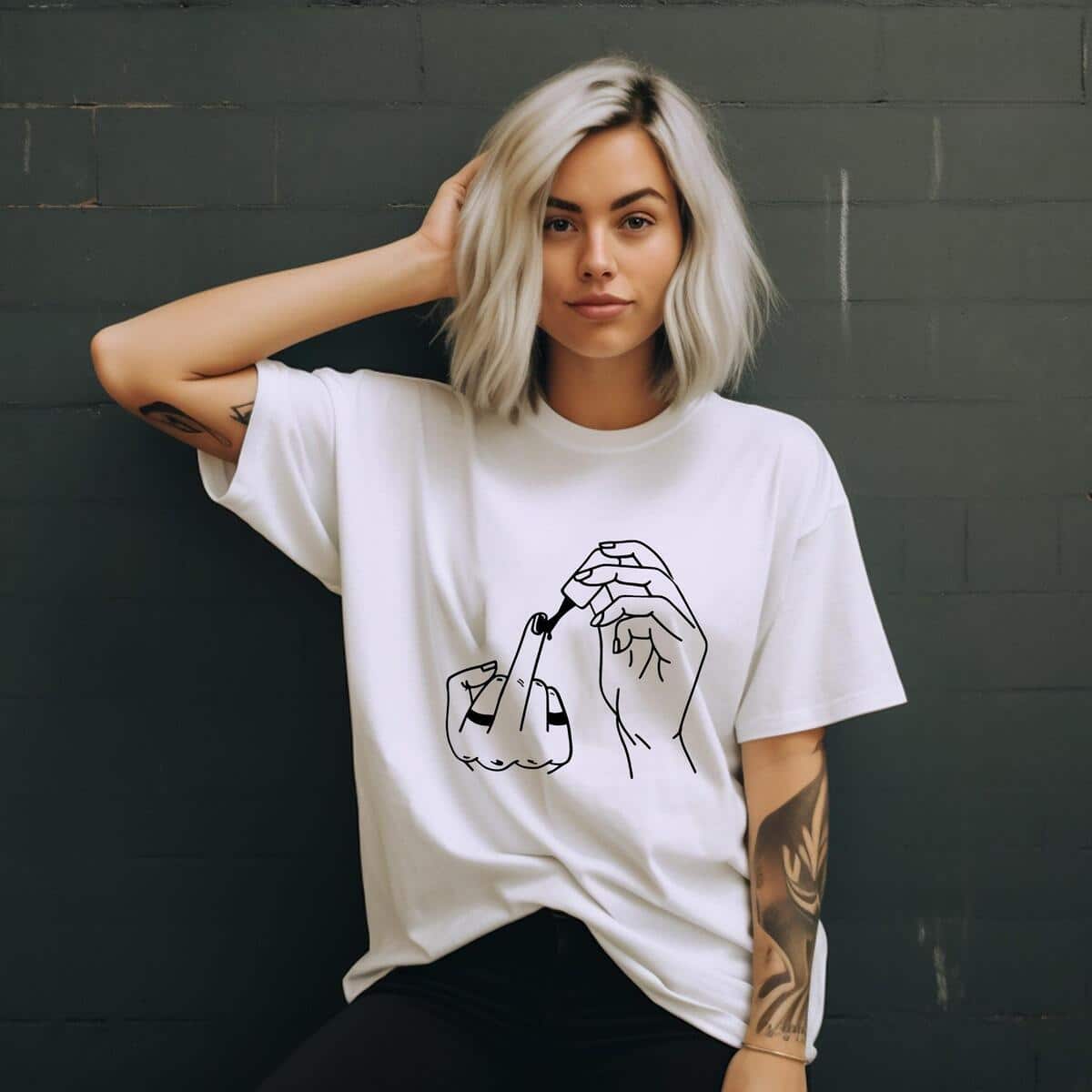 Funny Feminist Middle Finger T-Shirt Funny Feminist Middle Finger T-Shirt