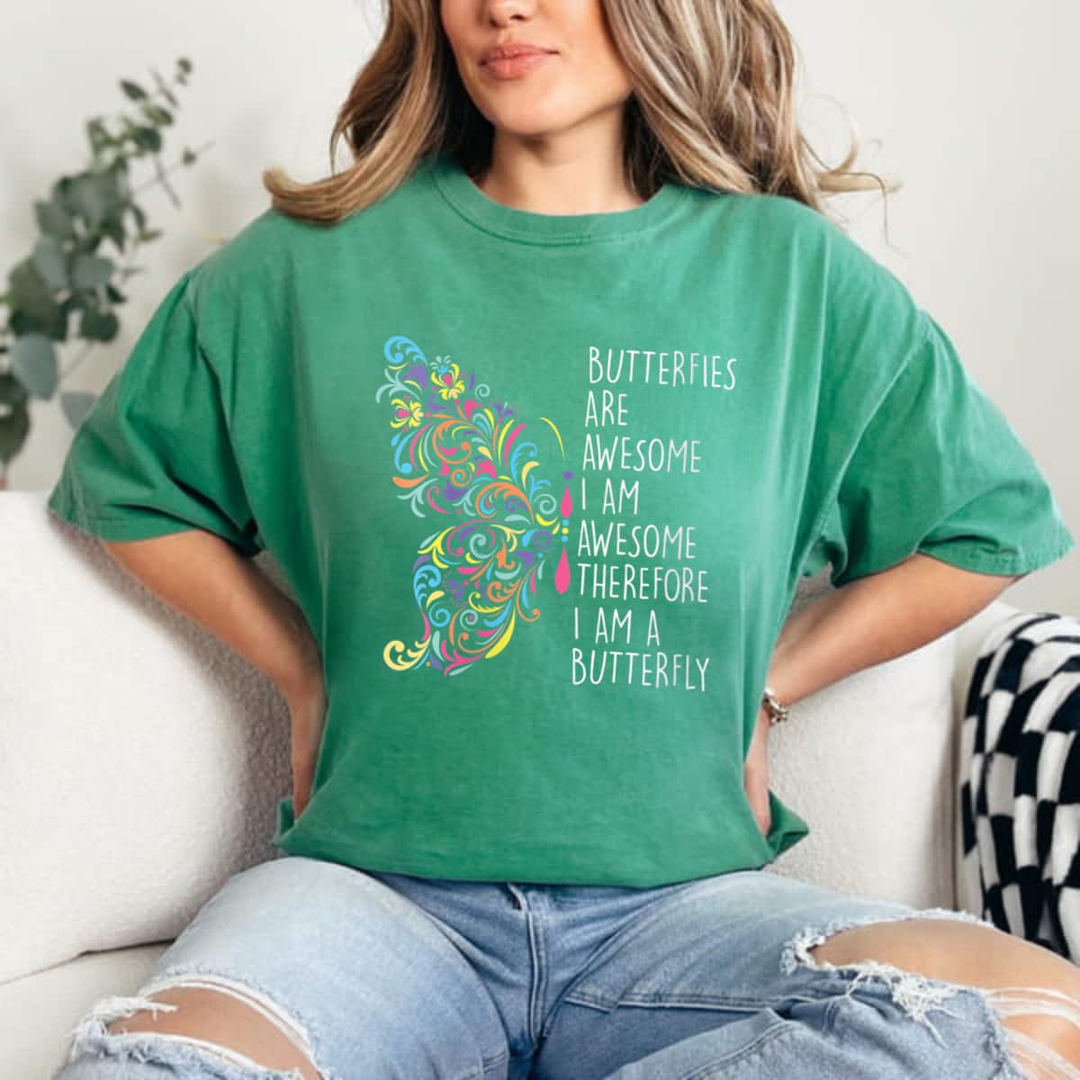 Womens Butterflies Are Awesome I Am Awesome I Am A Butterfly Joke T-Shirt Womens Butterflies Are Awesome I Am Awesome I Am A Butterfly Joke T-Shirt