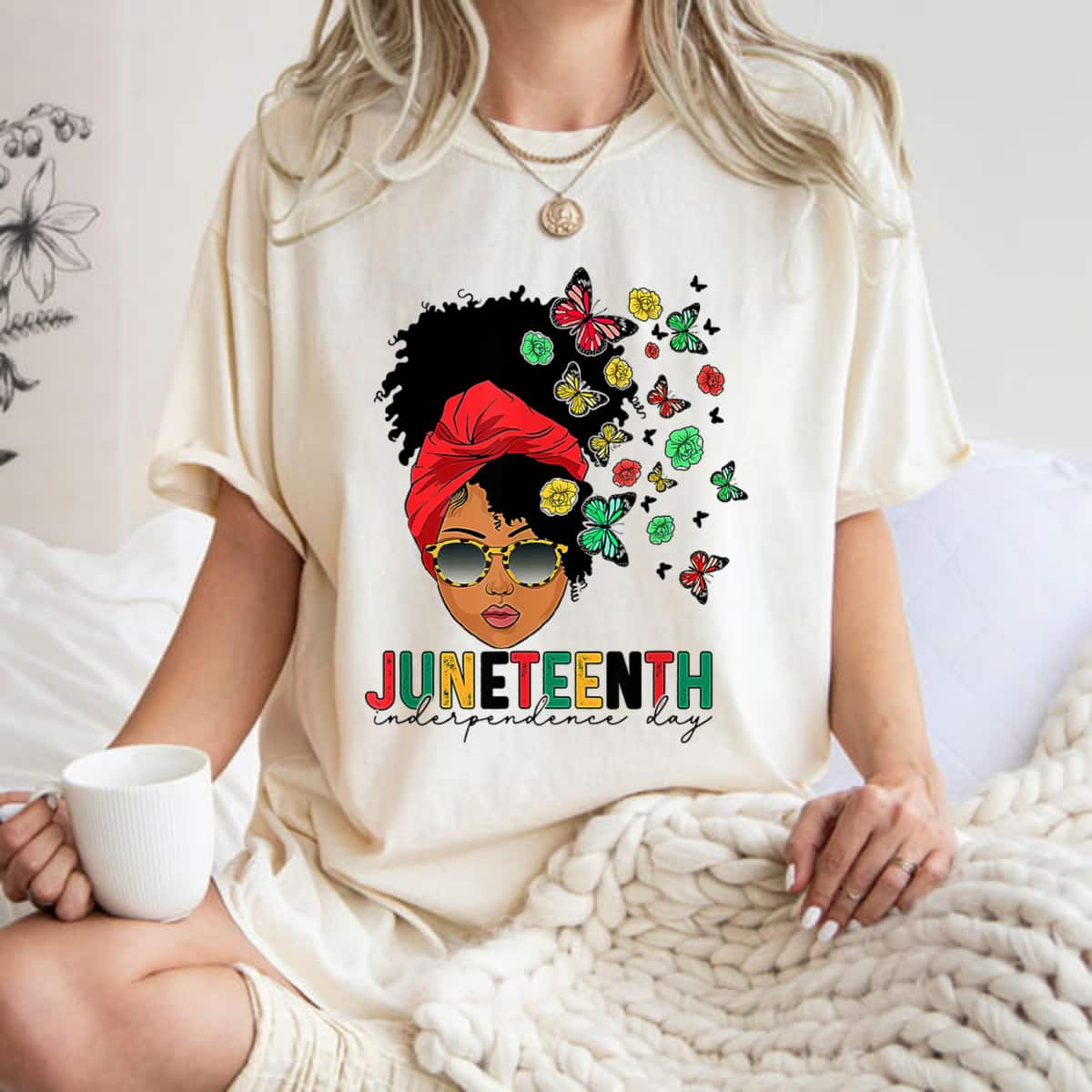 Juneteenth Is My Independence Day Butterfly T-Shirt Juneteenth Is My Independence Day Butterfly T-Shirt