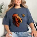 Lion Head Lion Butterfly T-Shirt