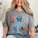Butterflies Circle Around The Tree T-Shirt
