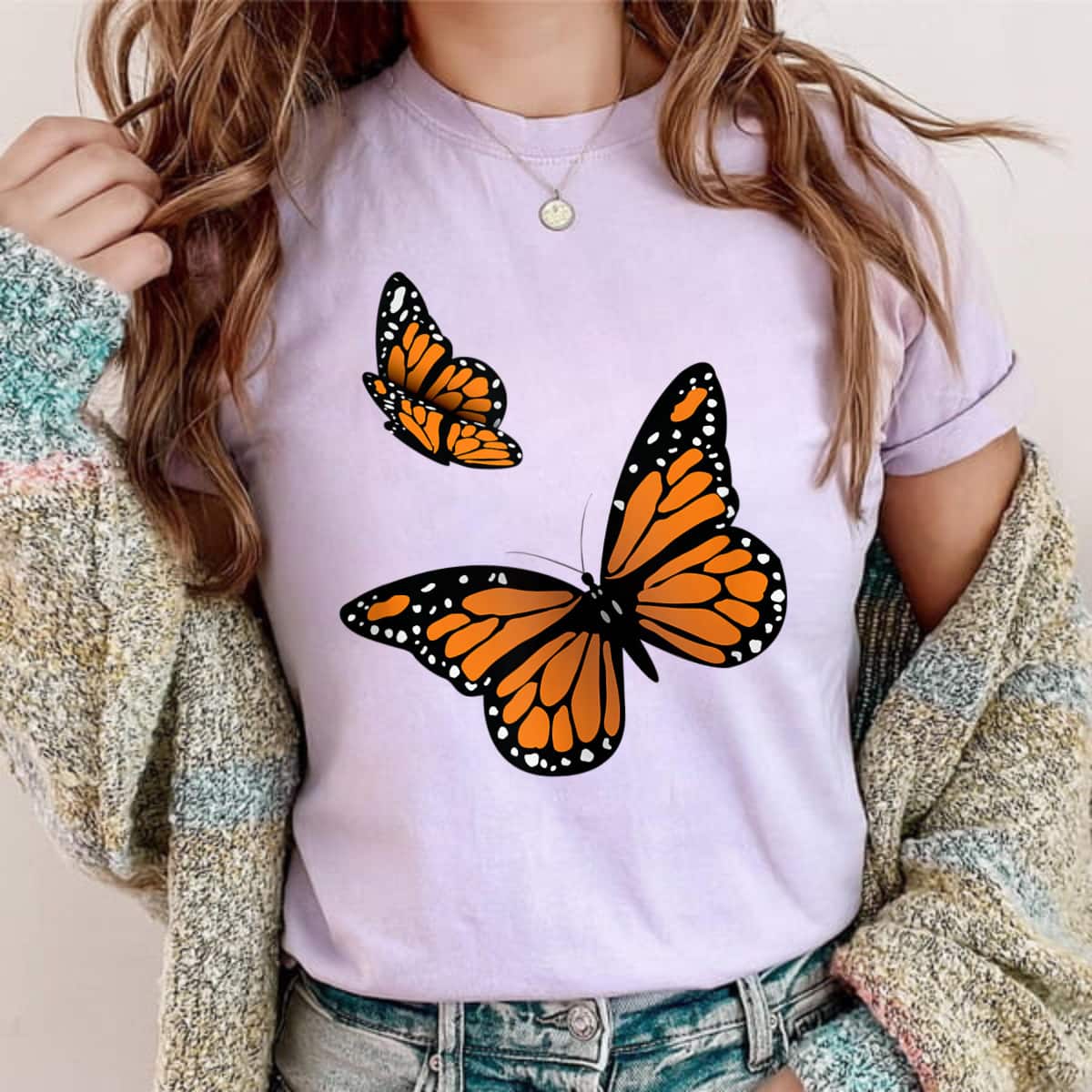 Pair Of Monarch Butterflies T-Shirt Pair Of Monarch Butterflies T-Shirt