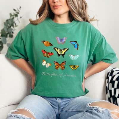 Butterfly Of America Gift T-Shirt Butterfly Of America Gift T-Shirt
