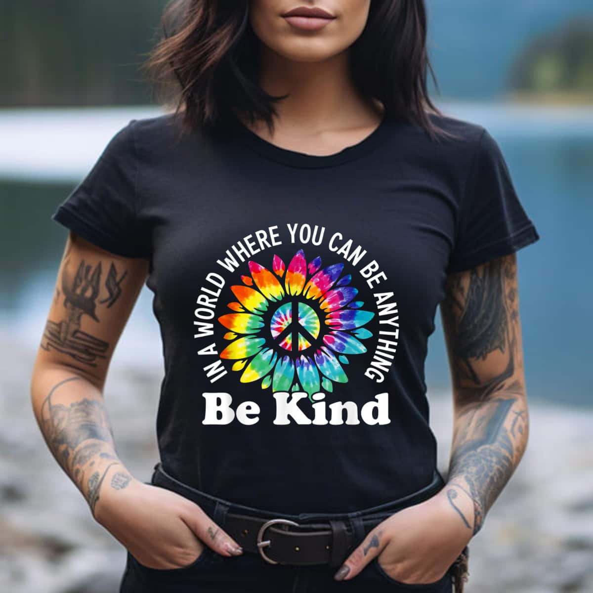 Color Spread Flower Be Kind T-Shirt Color Spread Flower Be Kind T-Shirt