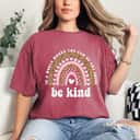 Leopard Rainbow Heart Be Kind T-Shirt Leopard Rainbow Heart Be Kind T-Shirt