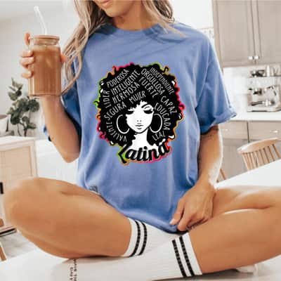Reina Empowered Latina Poder Latina Pride Hispanic Heritage T-Shirt Reina Empowered Latina Poder Latina Pride Hispanic Heritage T-Shirt