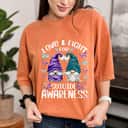 Gnome With Cute Butterfly Pattern Suicide Awareness T-Shirt Gnome With Cute Butterfly Pattern Suicide Awareness T-Shirt