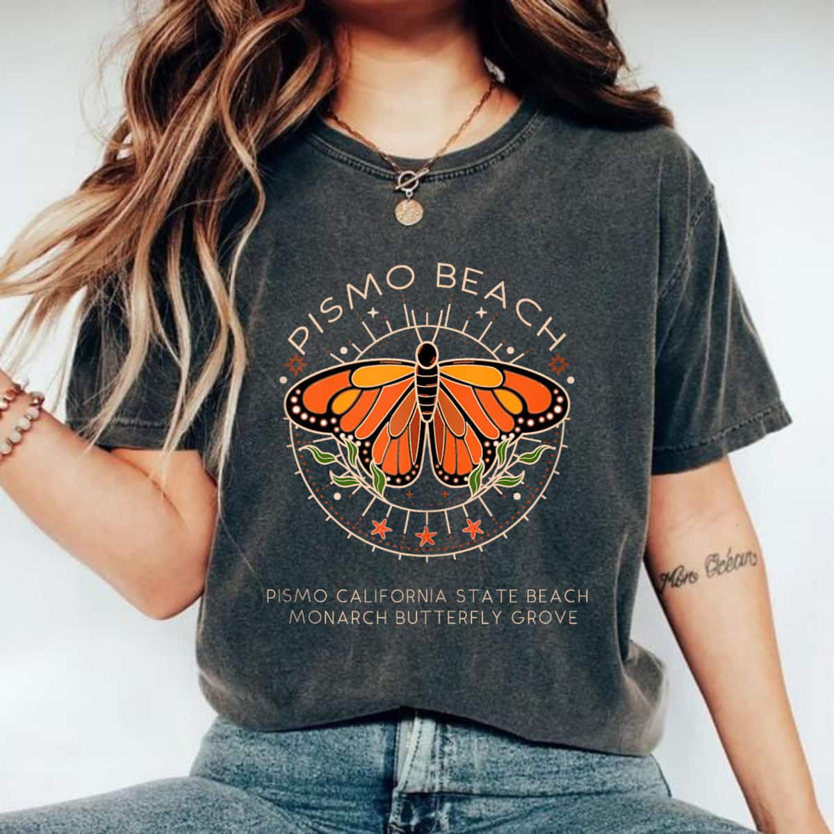 Pismo Beach California State Monarch Butterfly Grove T-Shirt Pismo Beach California State Monarch Butterfly Grove T-Shirt