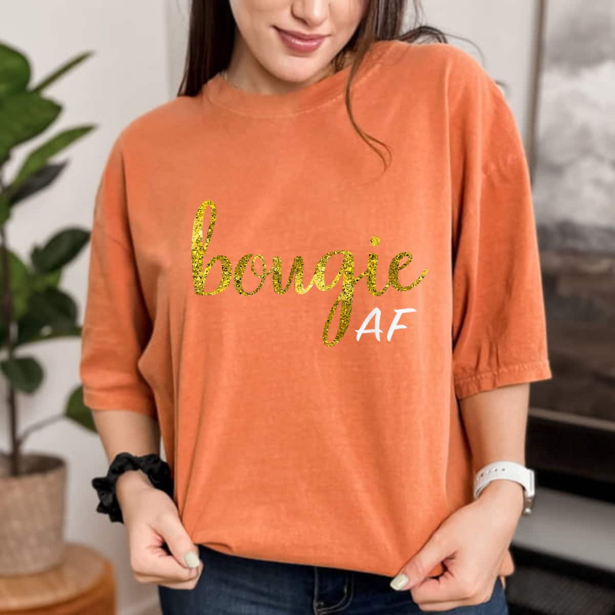 Bougie AF Funny Boujee Humor Feminist AF T-Shirt Bougie AF Funny Boujee Humor Feminist AF T-Shirt