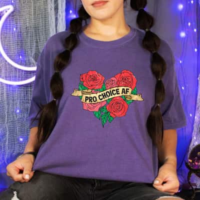 Cool Pro Choice AF Tattoo Feminist AF T-Shirt