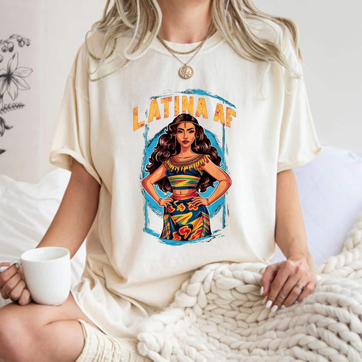 Power Girl Latina AF Proud Feminist AF T-Shirt Power Girl Latina AF Proud Feminist AF T-Shirt