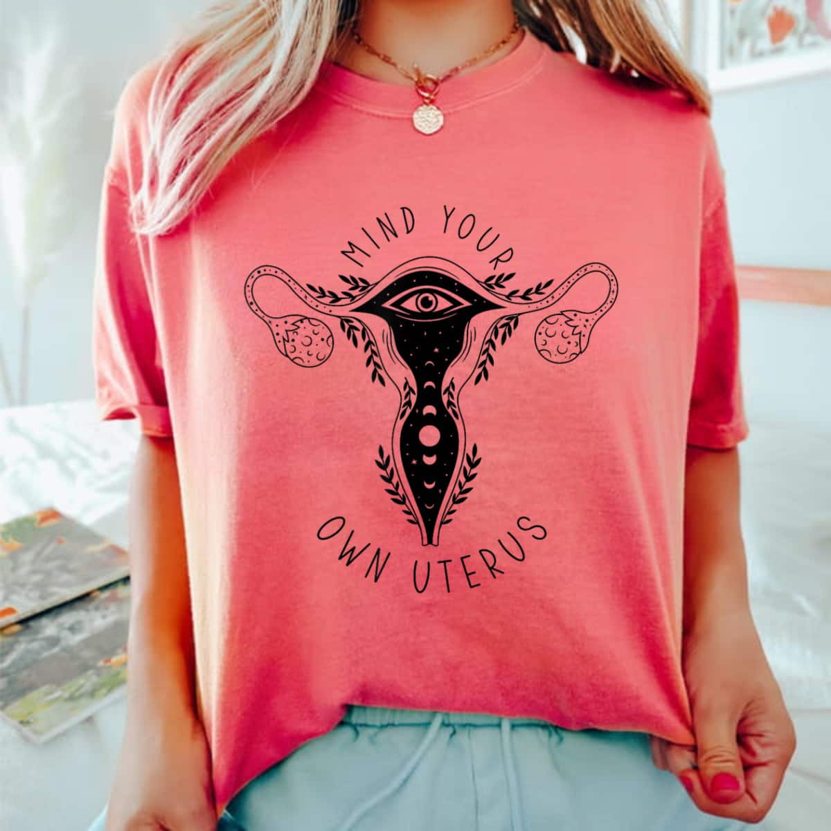 Vintage Retro Mind Your Own Uterus T-Shirt Vintage Retro Mind Your Own Uterus T-Shirt