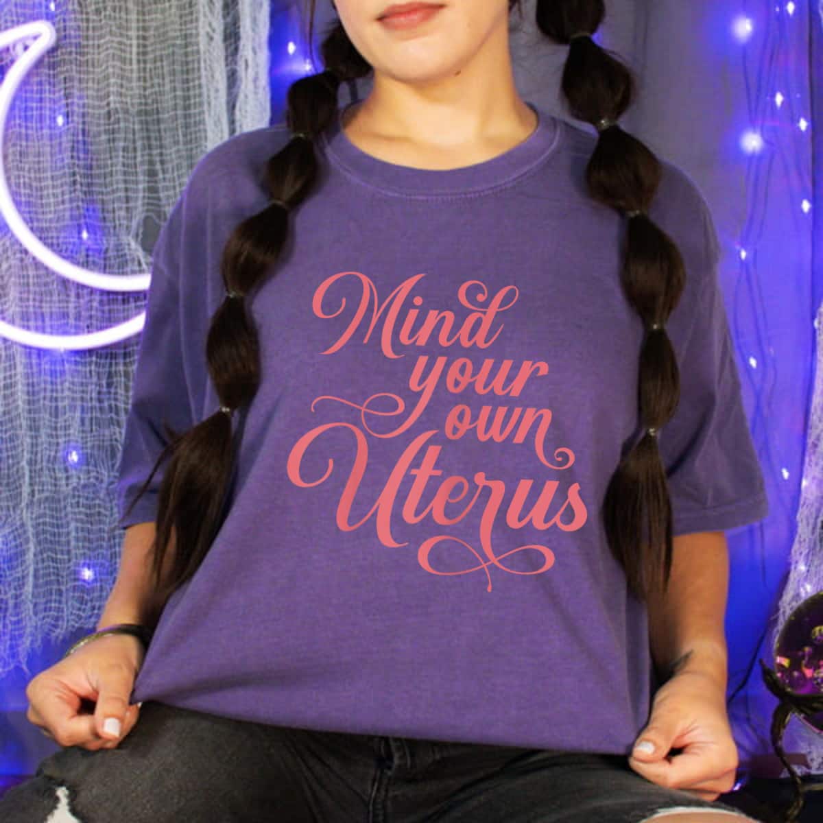 Pink Mind Your Own Uterus T-Shirt Pink Mind Your Own Uterus T-Shirt