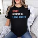 Cool Slogan Stars Stripes Equal Rights T-Shirt Cool Slogan Stars Stripes Equal Rights T-Shirt
