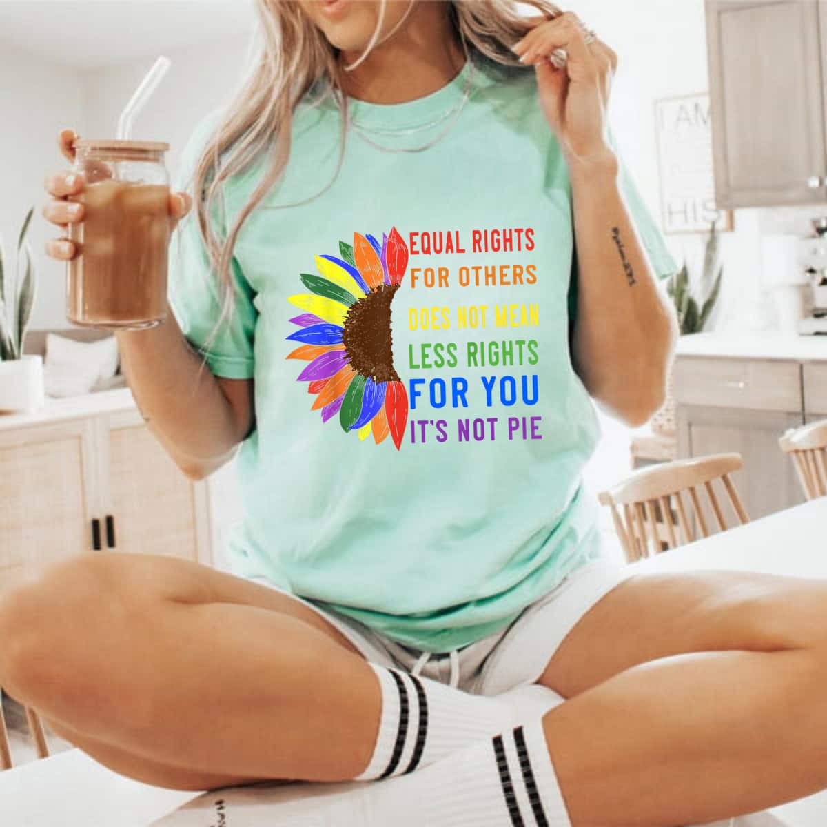 Sunflower It's Not Pie Equal Rights For You T-Shirt Sunflower It's Not Pie Equal Rights For You T-Shirt