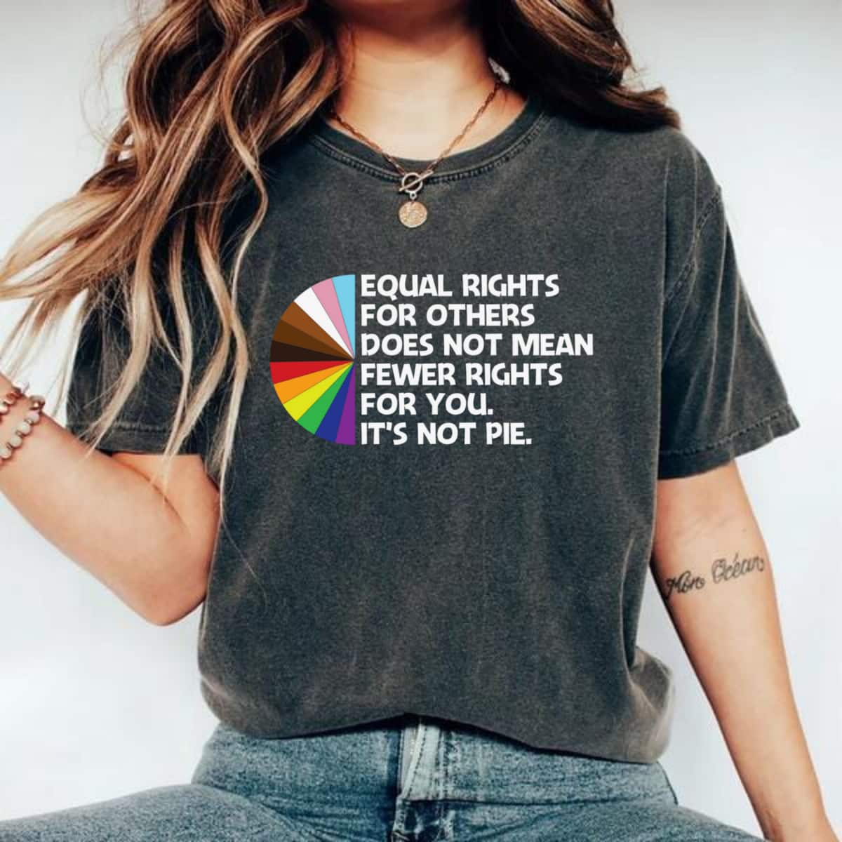 Rainbow Round Equal Rights For Others Does Not Mean Fewer Rights For You T-Shirt Rainbow Round Equal Rights For Others Does Not Mean Fewer Rights For You T-Shirt