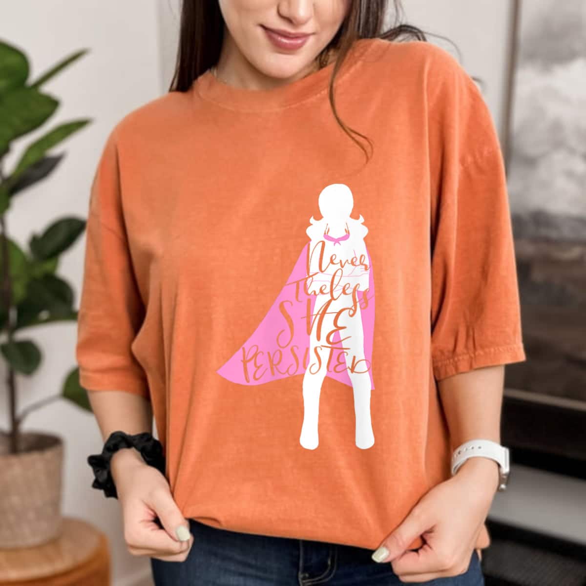 Nevertheless She Persisted Fearless Superhero Women T-Shirt Nevertheless She Persisted Fearless Superhero Women T-Shirt