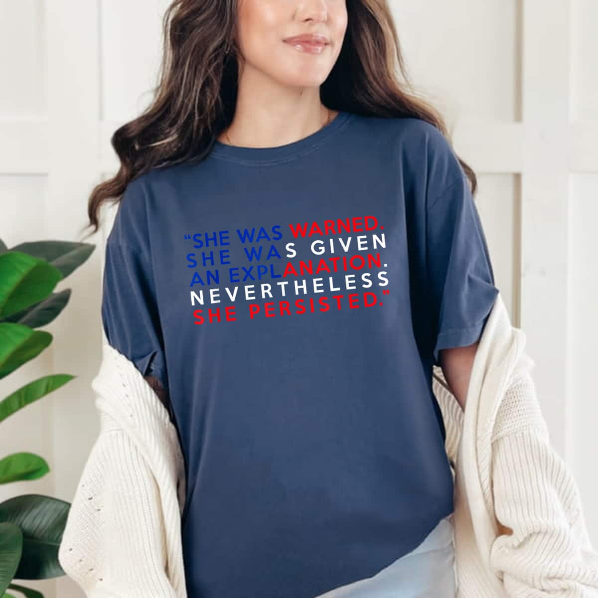 Trending US Flag Nevertheless She Persisted T-Shirt Trending US Flag Nevertheless She Persisted T-Shirt