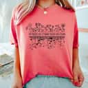 Not Fragile Like A Flower Fragile Like A Bomb Wild Floral T-Shirt