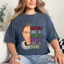 Trendy Not Fragile Like A Flower Fragile Like A Bomb RBG T-Shirt Trendy Not Fragile Like A Flower Fragile Like A Bomb RBG T-Shirt