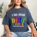 I See Your True Colors Hands Autism Awareness That's Why I Love You T-Shirt I See Your True Colors Hands Autism Awareness That's Why I Love You T-Shirt