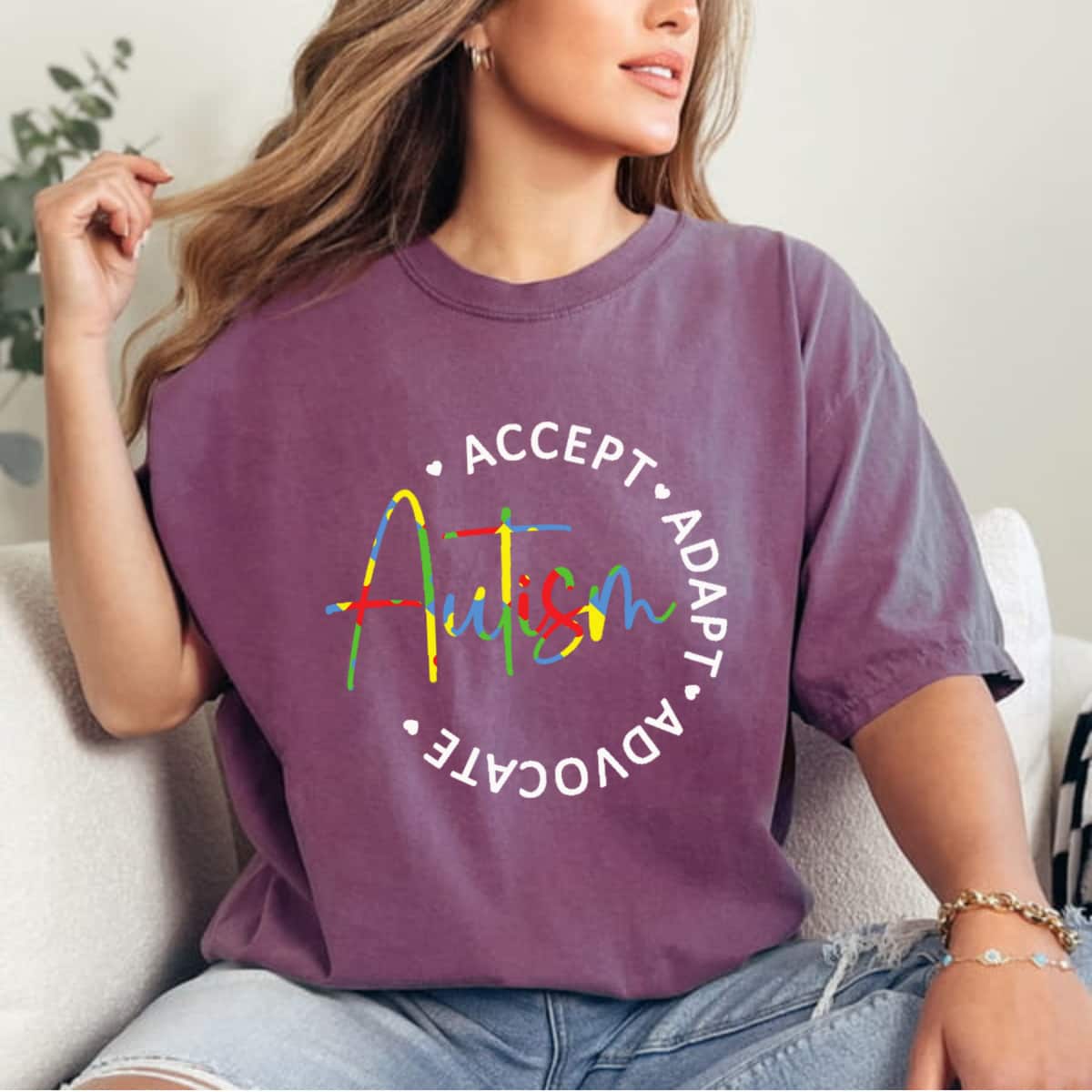 Strong Autism Awareness Accept Adapt Advocate T-Shirt Strong Autism Awareness Accept Adapt Advocate T-Shirt
