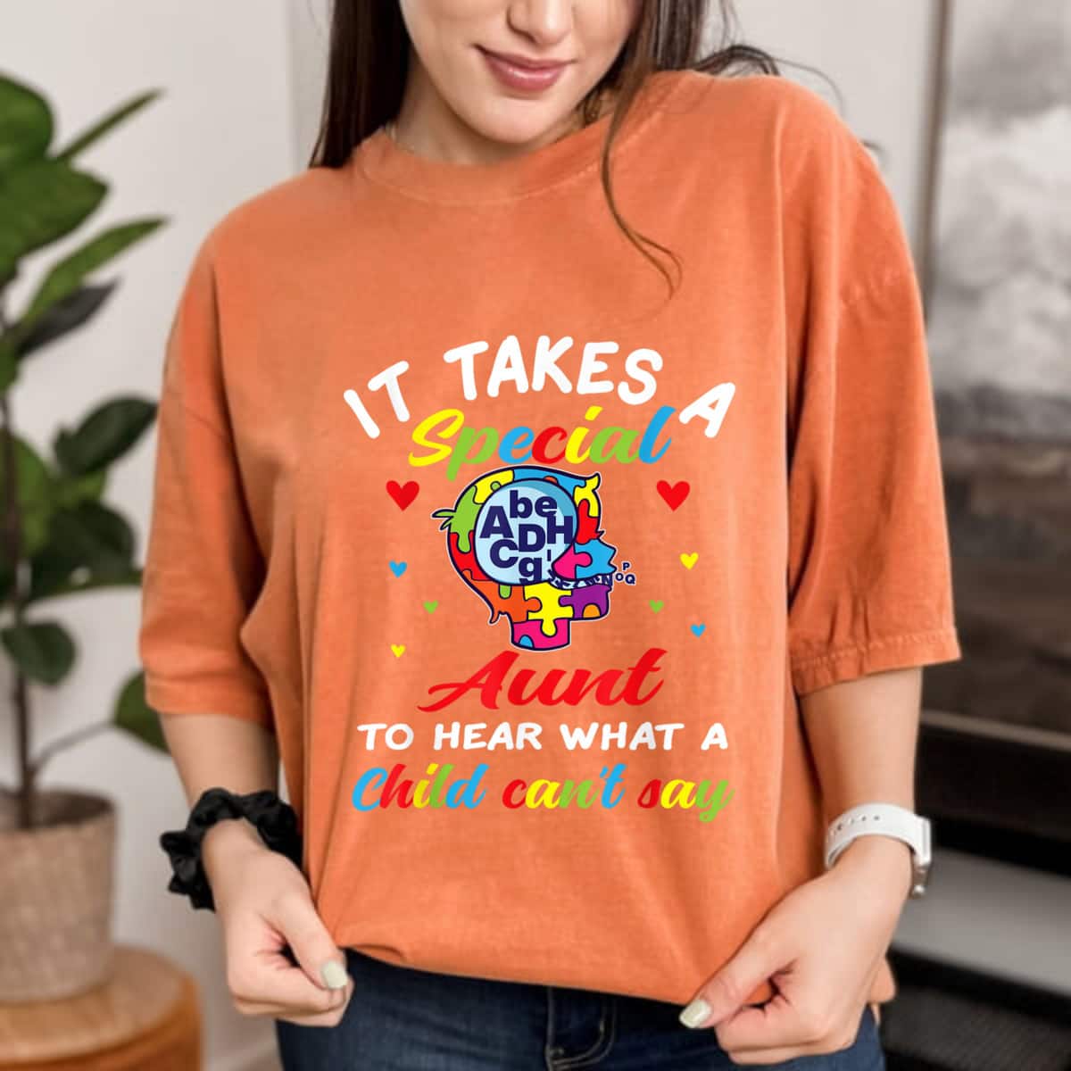 It Takes A Special Aunt To Hear What A Child Can't Say Autism Awareness T-Shirt It Takes A Special Aunt To Hear What A Child Can't Say Autism Awareness T-Shirt