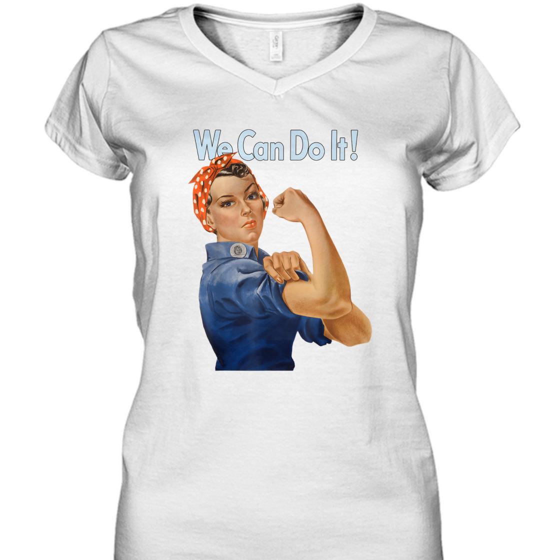 Strong Women We Can Do It Rosie The Riveter Feminist Retro T-Shirt Strong Women We Can Do It Rosie The Riveter Feminist Retro T-Shirt