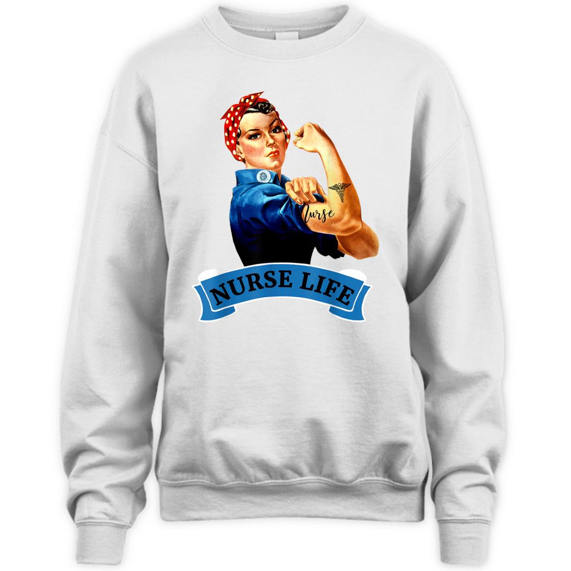 Strong Women Rosie The Riveter Vintage Retro Nurse Life Appreciation Feminist T-Shirt Strong Women Rosie The Riveter Vintage Retro Nurse Life Appreciation Feminist T-Shirt