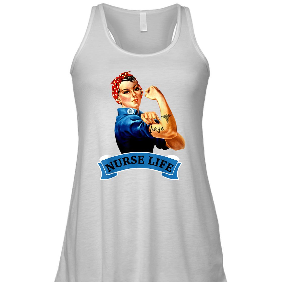 Strong Women Rosie The Riveter Vintage Retro Nurse Life Appreciation Feminist T-Shirt Strong Women Rosie The Riveter Vintage Retro Nurse Life Appreciation Feminist T-Shirt